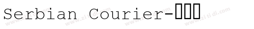 Serbian Courier字体转换